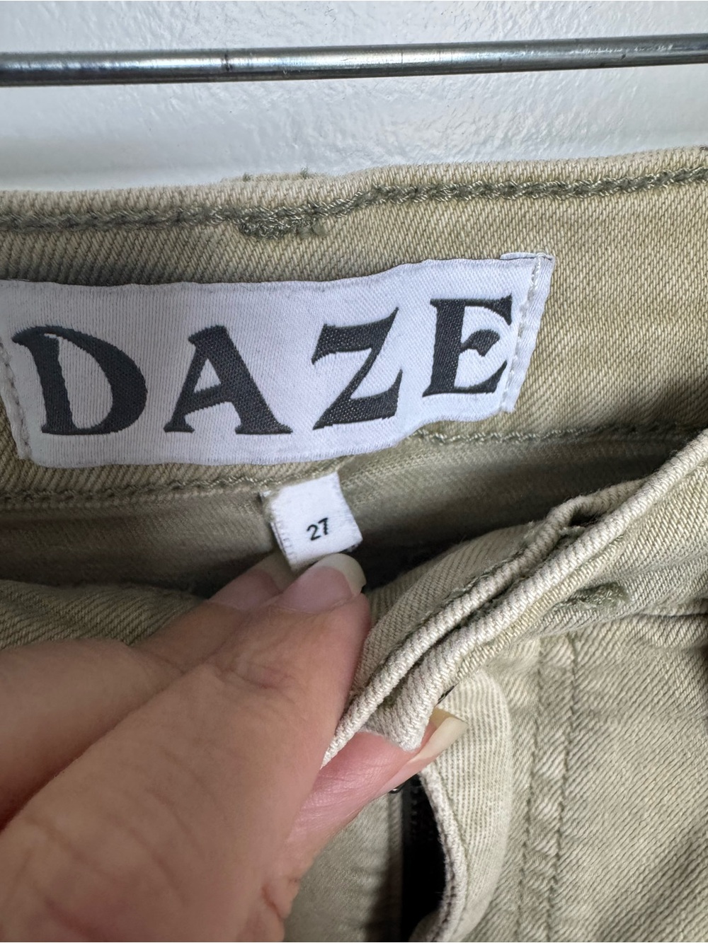 DAZE High-Rise Women's Jeans — Khaki - Picture 2 of 5